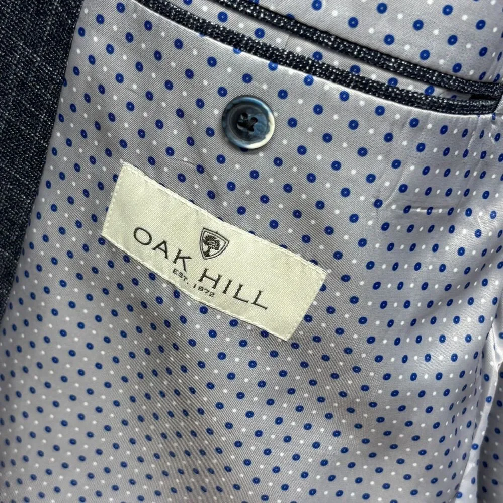 Oak Hill Men Blazer Jacket Size XXL 2XL 50R / 52R Polyester Blend C085 -26